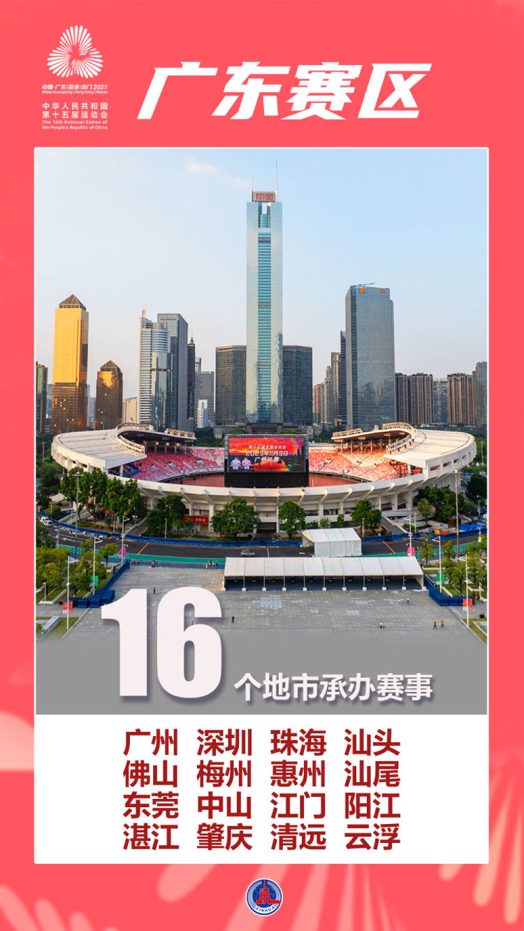 跨越三地，共逐荣光！这组数据海报见证十五运大湾区力量