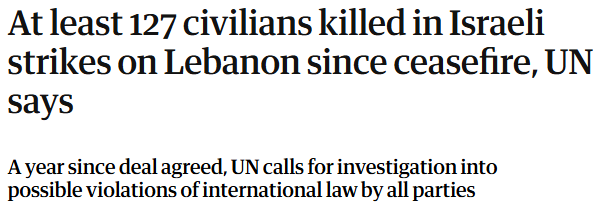 闪评丨黎以停火协议达成一周年 战火未歇 和平难盼