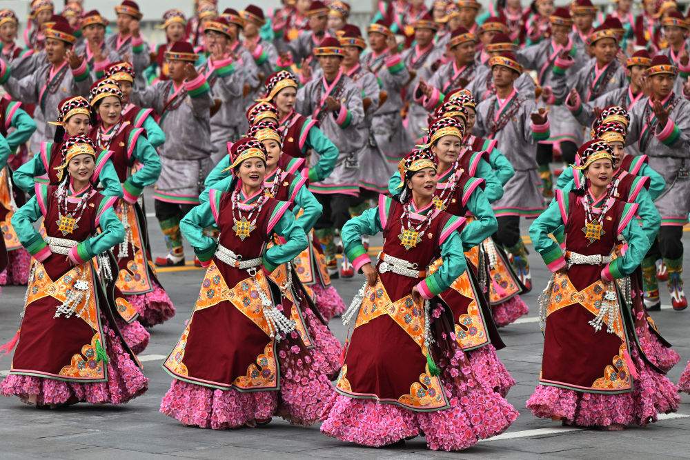 高清大图丨西藏自治区成立60周年庆祝大会现场直击