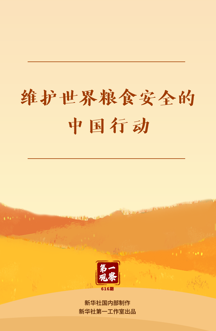 第一观察｜维护世界粮食安全的中国行动_fororder_新华
