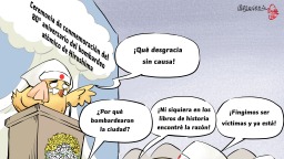 【Caricatura editorial】Cosplay de víctima