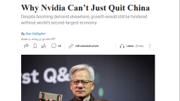 全球媒体聚焦｜“它根本承受不起放弃中国市场的代价”