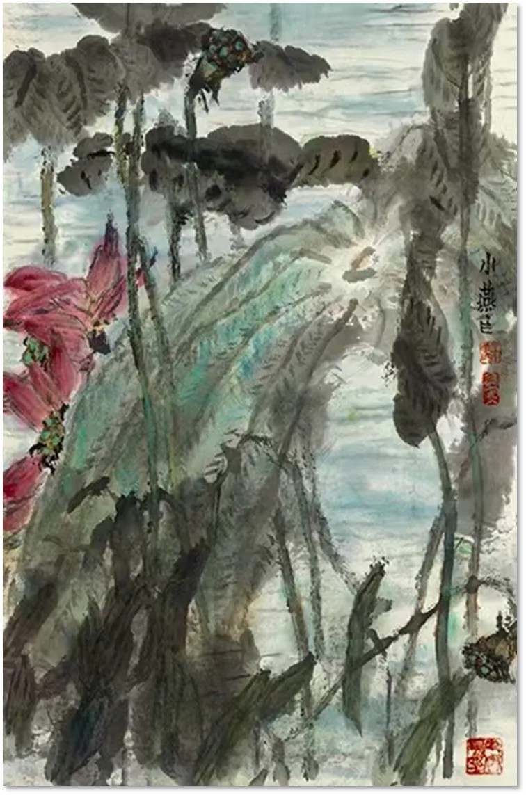 “笔墨中国山河壮歌”全国美术作品展-王小燕作品《荷韵》参展_fororder_1111