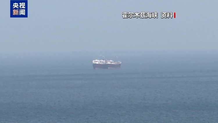 一集装箱船在霍尔木兹海峡触雷沉没