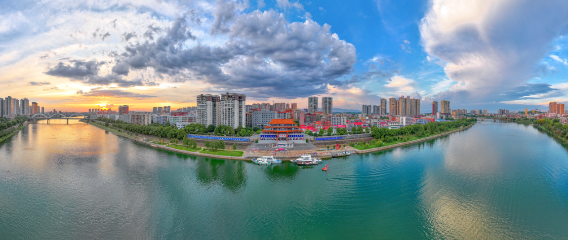 组图丨湖南邵阳市北塔区绝美晚霞铺满天际_fororder_2