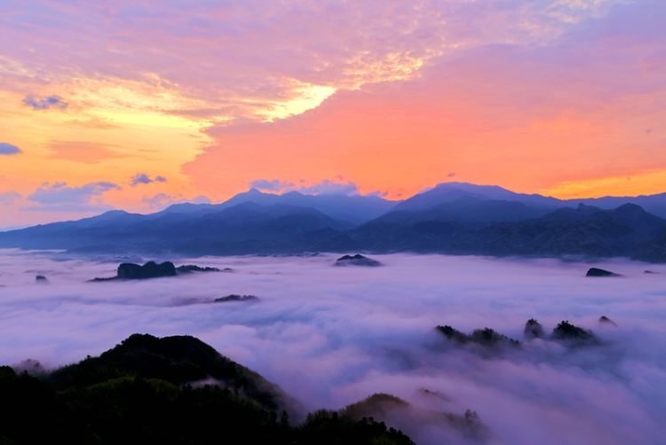 “五一”邂逅湖南崀山云海日出_fororder_3