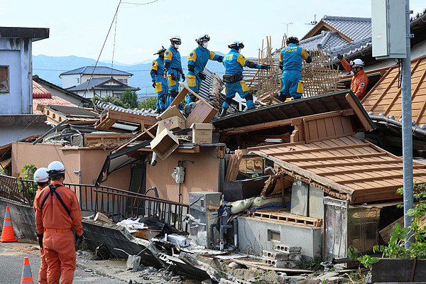 日本熊本地震死亡人数升至36人