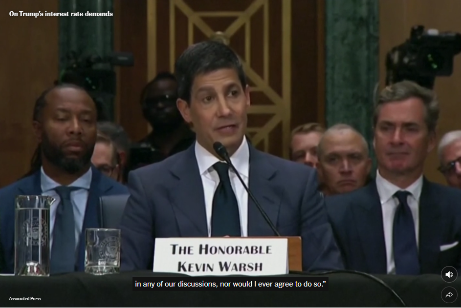 闪评丨沃什听证会强调“不做提线木偶”，白宫要“失望”？