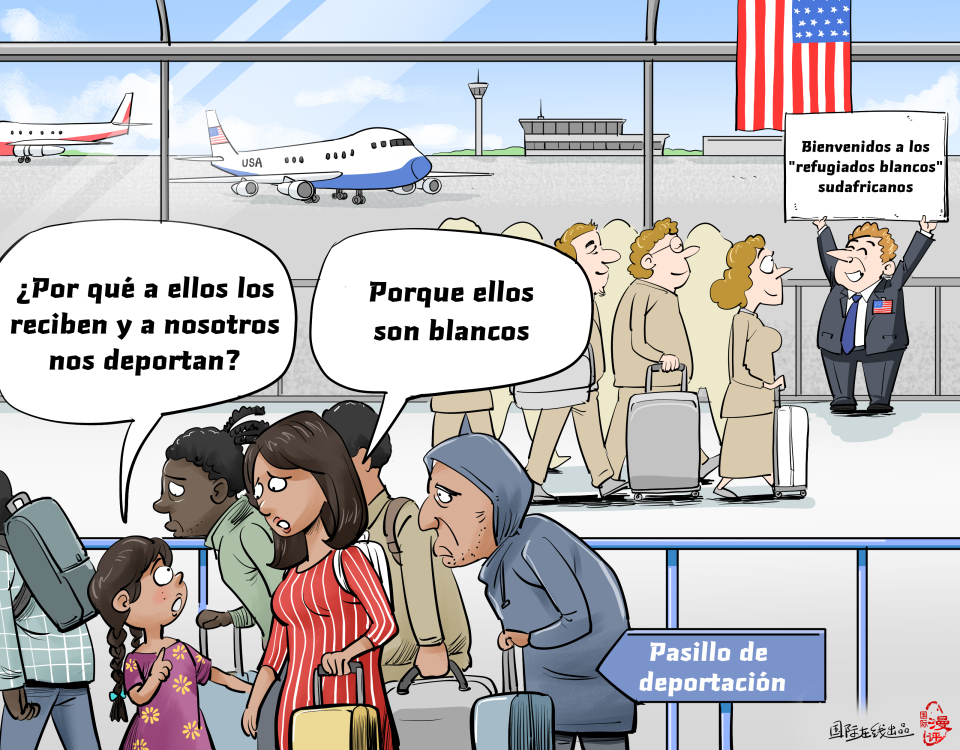 【Caricatura editorial】Privilegio basado en la piel_fororder_西【国际漫评】肤色优先
