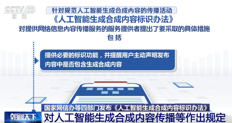 人工智能生成合成内容标识、传播、审核等如何发展？这个“办法”告诉你！