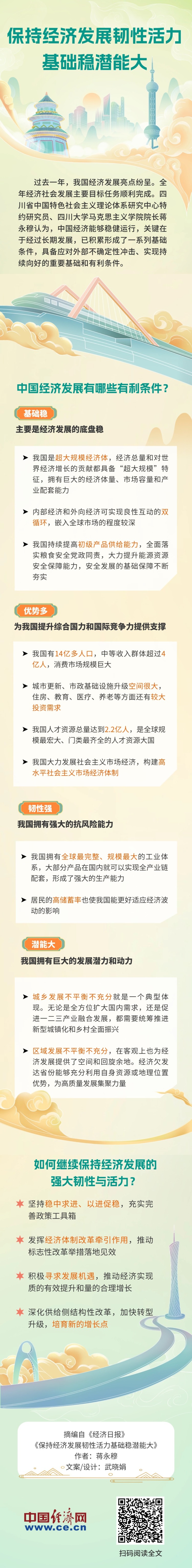 图解｜保持经济发展韧性活力基础稳潜能大
