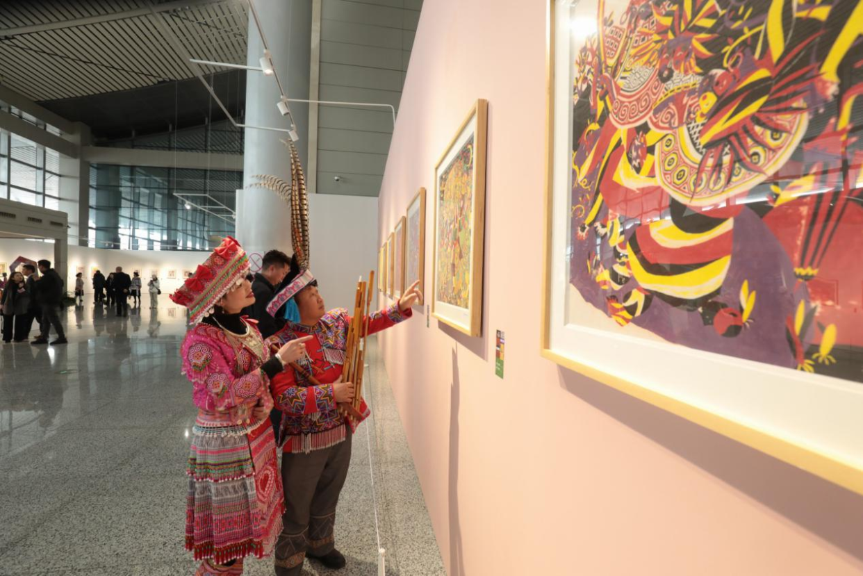 Shuicheng Painting Art Exhibition Opens in Guiyang, Guizhou Province_fororder_图片8