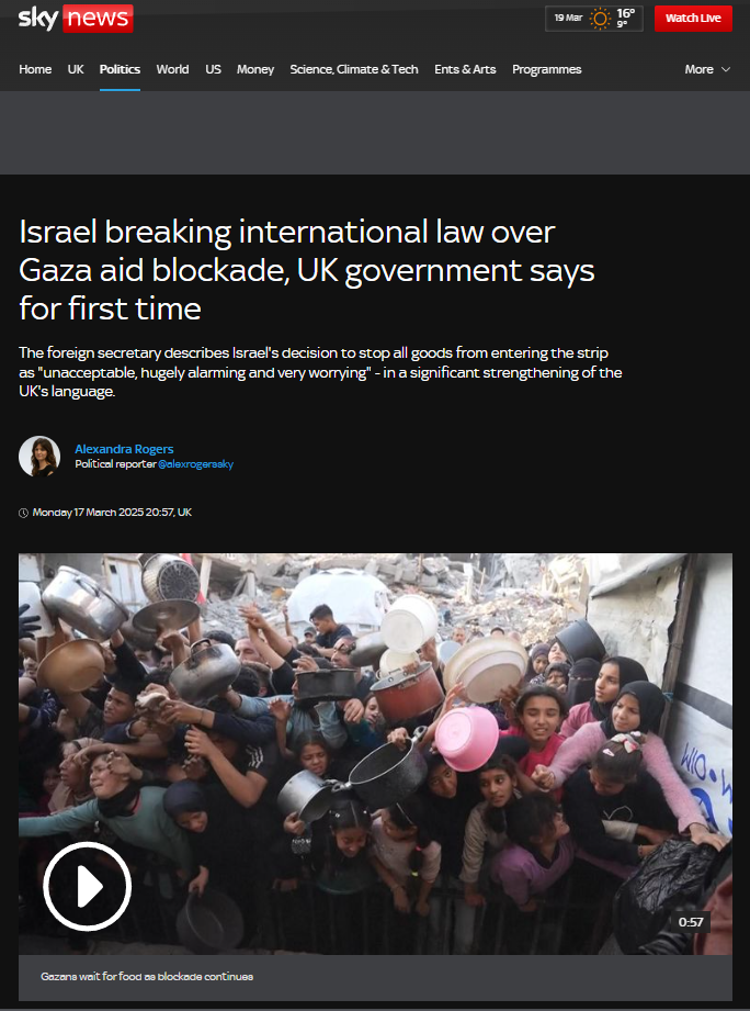 资讯很有聊丨英国官方首次谴责以色列违反国际法 随后却被首相办公室“撤回”
