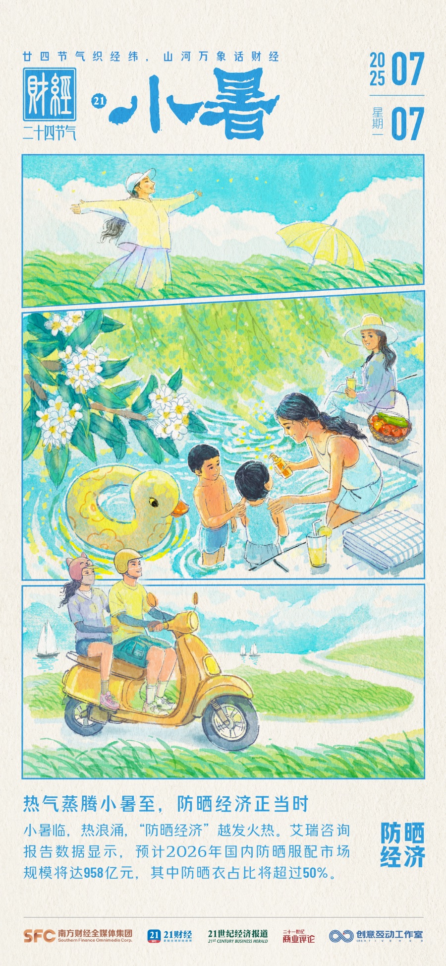 小暑・防晒经济里的清凉生意经｜财经二十四节气