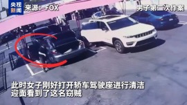 视频丨一次没得手再来一次 洛杉矶一劫匪偷窃不成改抢劫