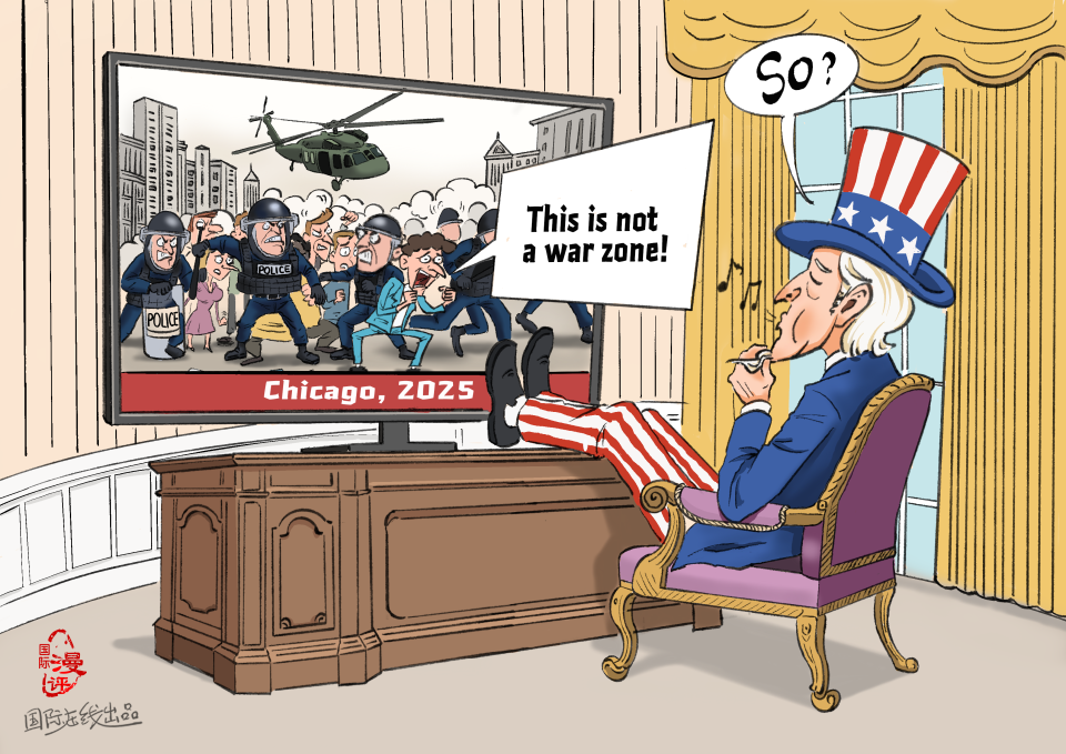 【Editorial Cartoon】“Un-American”_fororder_英语