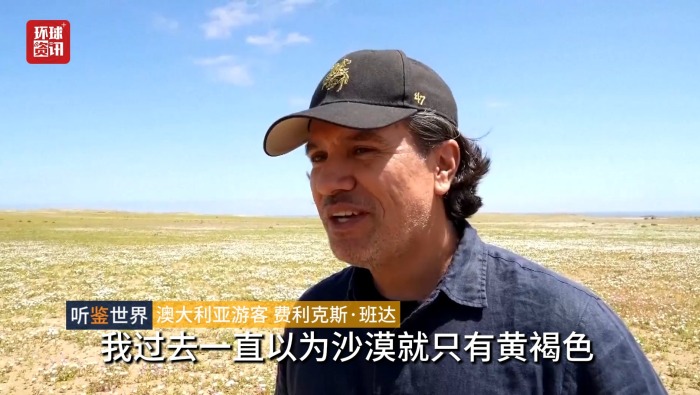 听鉴世界｜智利阿塔卡马沙漠出现罕见“花海”奇观