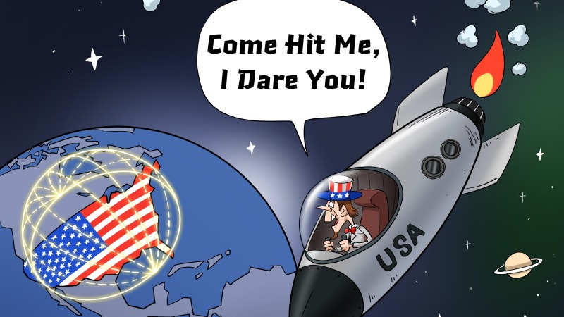 【Editorial Cartoon】Come Hit Me, I Dare You!