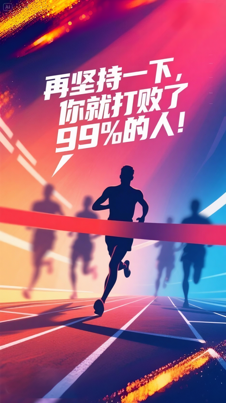 AI插画 | 这九句话，送给奋斗路上的每一个人