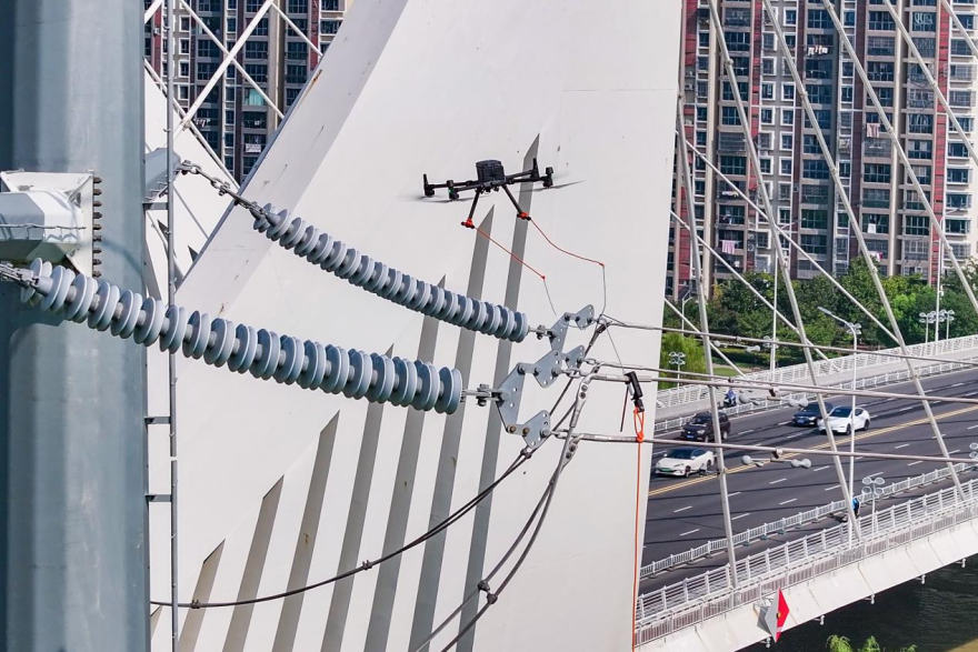 State Grid Huai'an Power Supply Company: Rapid Defect Elimination with "Drone + Electric Lifting Device"_fororder_图片9