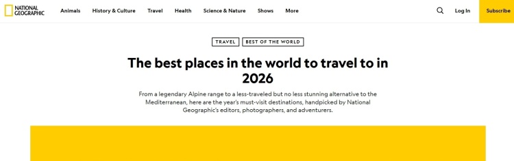 全球媒体聚焦 | 北京入选2026全球最佳旅游目的地的三大理由
