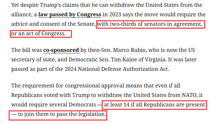 深观察︱仅凭总统一己之力 美国能退出北约这只“纸老虎”吗？