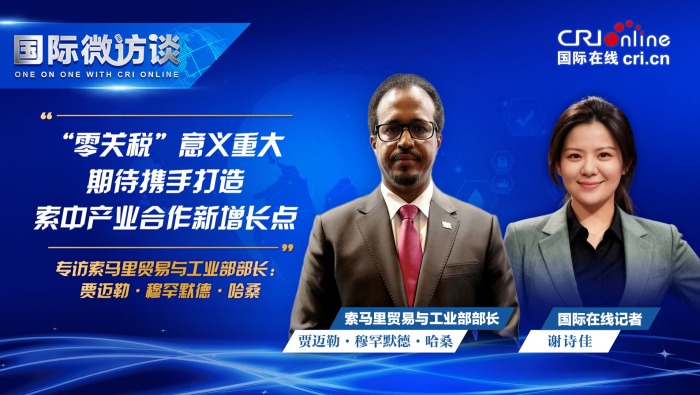 索马里部长： 期待携手打造索中产业合作新增长点