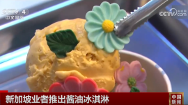 新加坡业者推出酱油冰淇淋