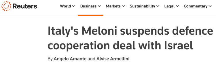 全球媒体聚焦｜外媒：国内不满促使意大利政府对以色列外交转向_fororder_1