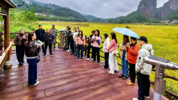 湖南崀山景区推出朱鹮“研学游”新业态