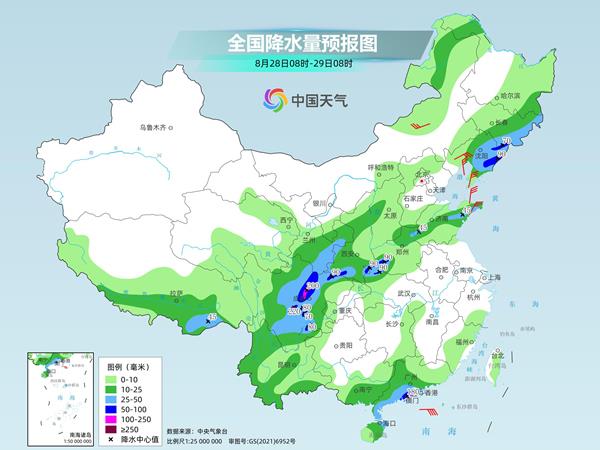 今天东北华南等地将现较强降雨 黄淮南部高温仍将持续