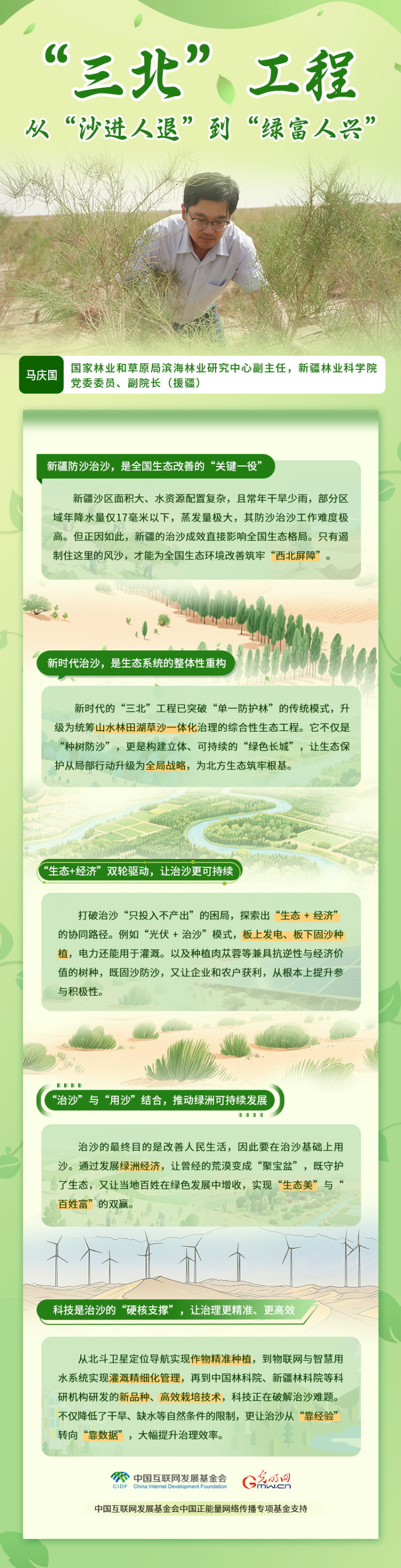“两山”理念与美丽中国丨“三北”工程：从沙进人退到绿富人兴
