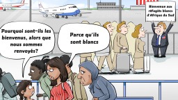 【Actualité en caricatures】La priorité à la couleur de peau