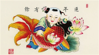 春节里的津味非遗春韵 在年画中阅见美好生活