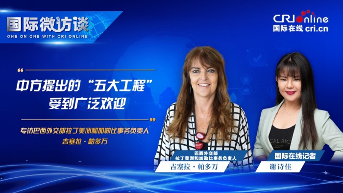 巴西外交部副部长：中方提出的“五大工程”受到广泛欢迎