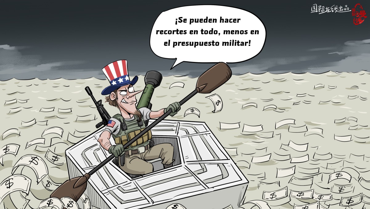 【Caricatura editorial】Se pueden hacer recortes en todo, menos en el presupuesto militar