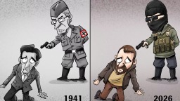 【Editorial Cartoon】“Execution-Style” Law Enforcement