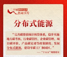 二十届四中全会名词卡片：分布式能源