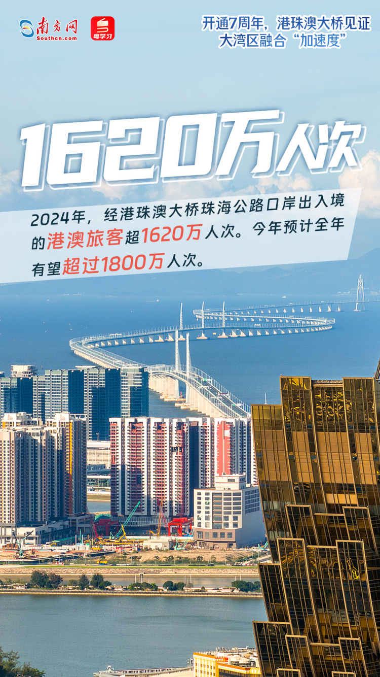 开通7周年，港珠澳大桥见证大湾区融合“加速度”_fororder_45eac6116f