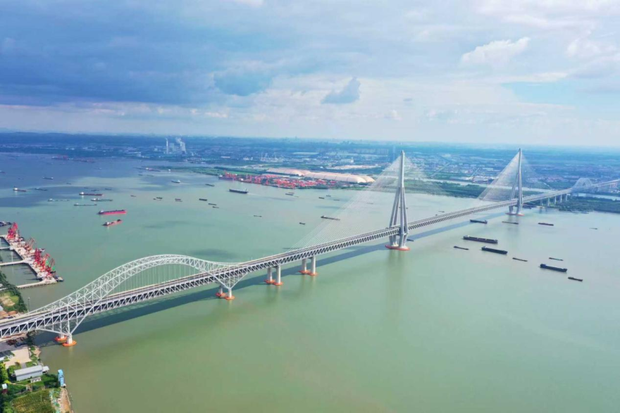 The Changtai Yangtze River Bridge, the World’s Longest-Span Cable-Stayed Bridge, Officially Opens to Traffic_fororder_图片1