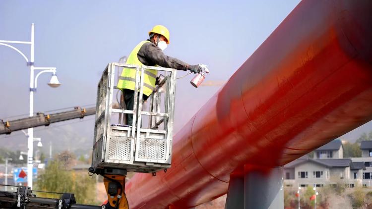 城市地标“美颜”焕新 永靖县金河湾黄河大桥维修工程加速冲刺！