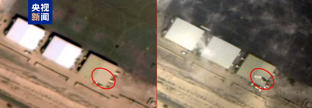 伊朗公布美军基地遭袭前后对比照片