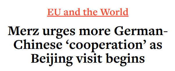 全球媒体聚焦 | 外媒：默茨访华意在为德国寻找“巨大机遇”_fororder_1