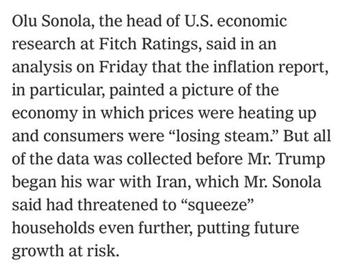 全球媒体聚焦 | 美媒：美国经济繁荣愿景因对伊战争而岌岌可危_fororder_3