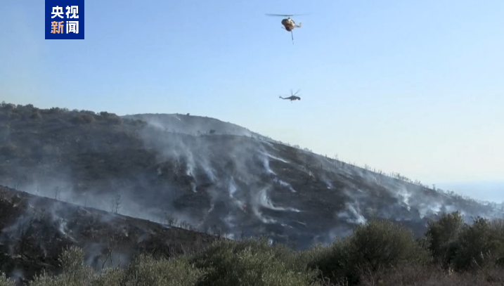希腊雅典附近山火肆虐 多地发布疏散令