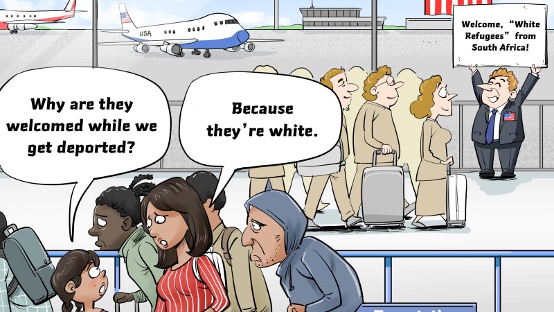 【Editorial Cartoon】Priority by Skin Color