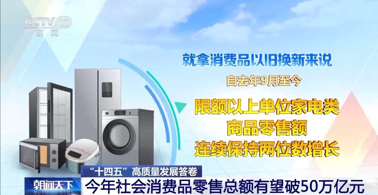 今年社会消费品零售总额有望破50万亿元