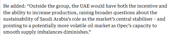 深观察 | 阿联酋“退出”重创欧佩克 国际油价行情难有重大转向_fororder_5