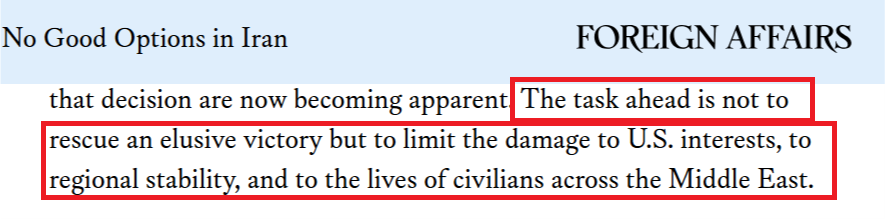 深观察 | 美国在伊朗不应去挽回一场遥不可及的胜利，而是及时止损