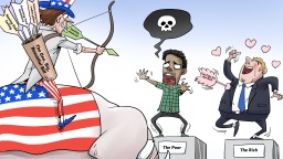 【Editorial Cartoon】Robin Hood in Reverse: Robbing from the Poor to Give to the Rich